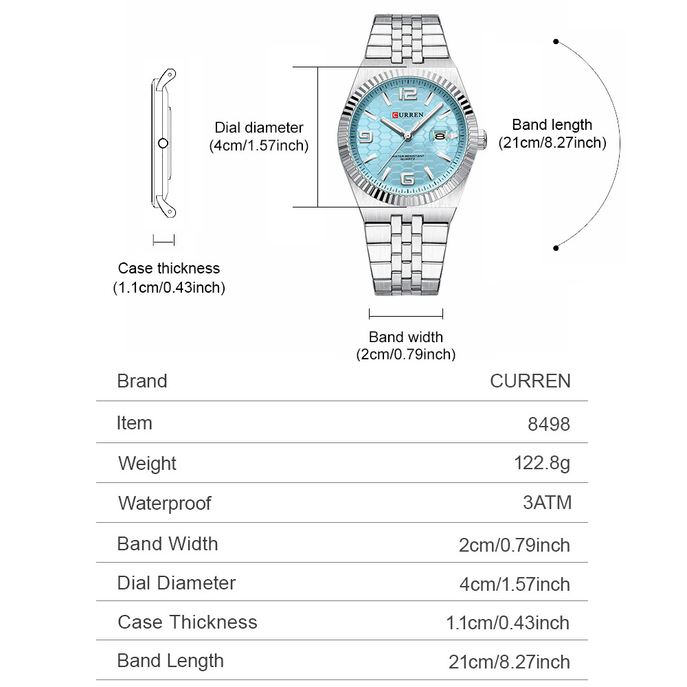 CURREN Elegante orologio al qu - Luxury Watch Apple recensione e prezzo