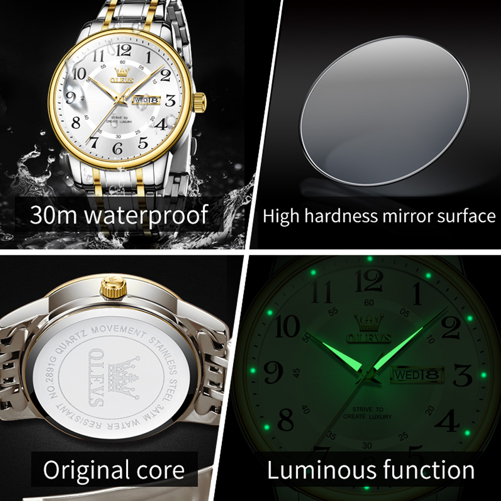 OLEVS Orologi da uomo moda cas - Luxury Watch Brands recensione e prezzo
