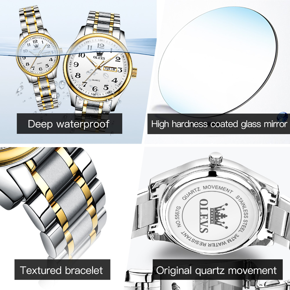 OLEVS Nuovo orologio da coppia - Luxury Watch Uk recensione e prezzo